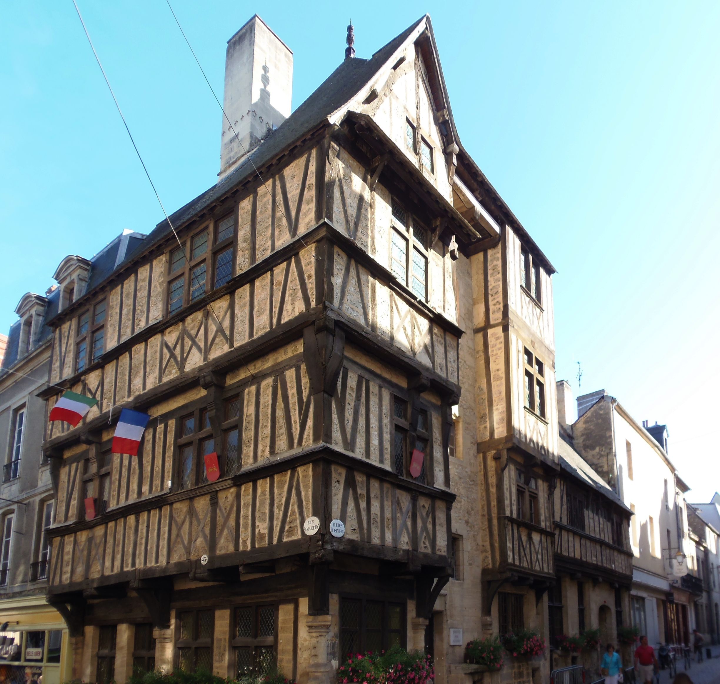 Maison à pans de bois de la rue des Cuisiniers à Bayeux